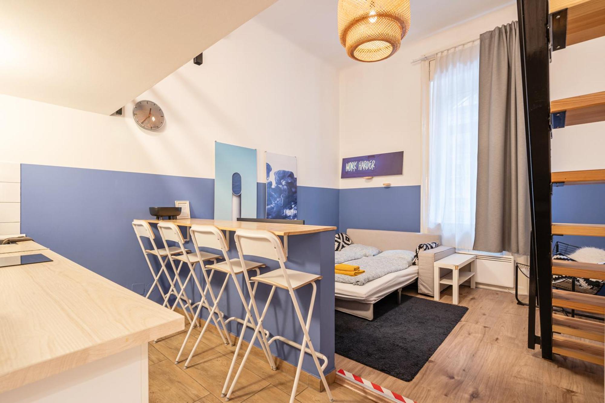 Cosy Studio In Central Party District W41 Blue 布达佩斯 外观 照片